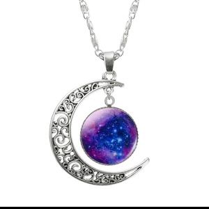 “Cosmos” Moon Necklace